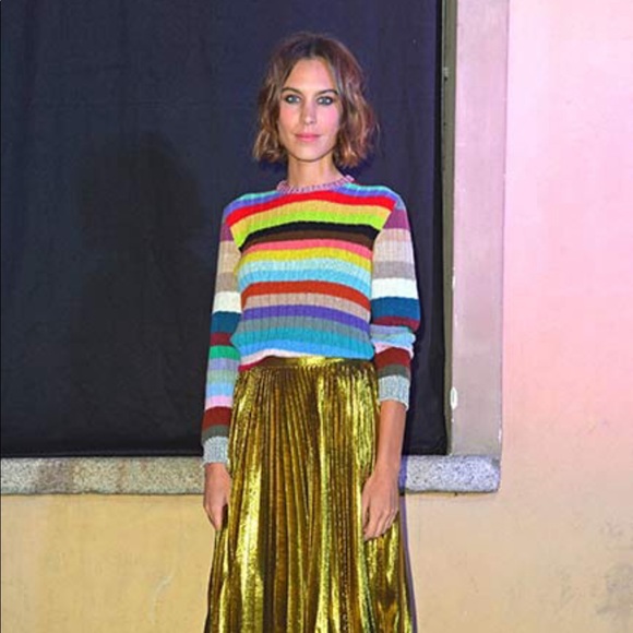 NWT GUCCI RAINBOW STRIPED CASHMERE WOOL SWEATER 🌈 - Picture 6 of 11